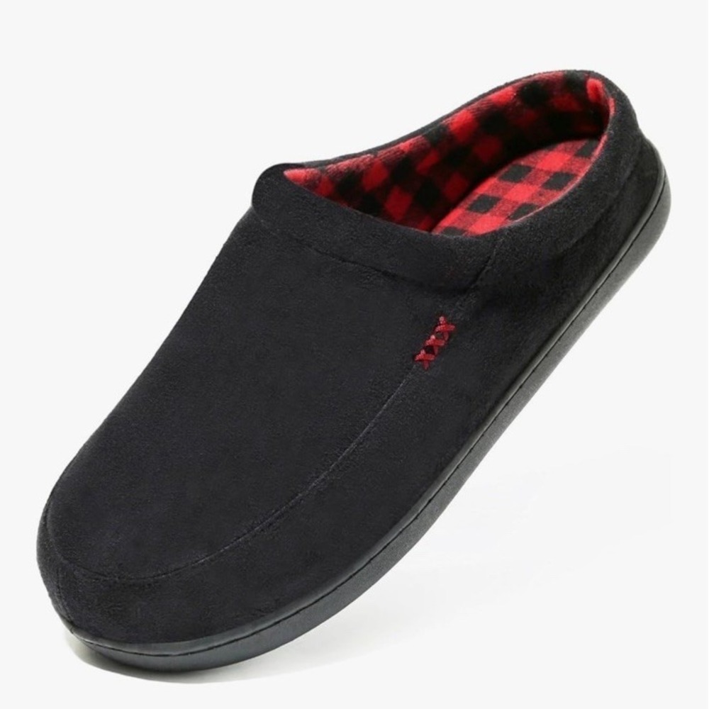NewDenBer Warm Memory Foam Suede Plush Fleece Lined Slipper Men's Size 11-12 NEW
